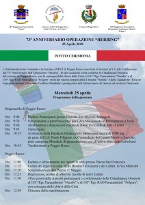 25 Aprile 2018 - Invito autorità