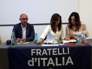 da sx Masiello, Rauti e Mazzali