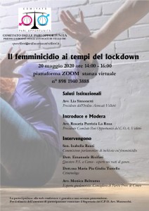 Il femminicidio ai tempi del lockdown - 20 maggio 2020